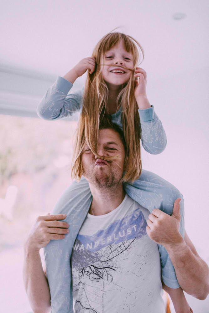 Father Daughter Happy Photoshoot